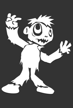 recommend clip art: scary zombie halloween vector illustration