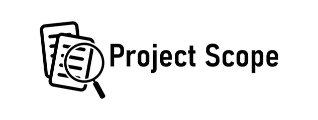 scope of work text information sign