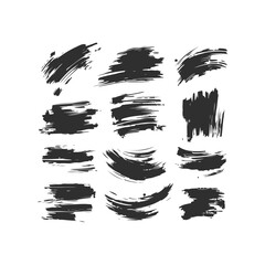 Brush Stroke Set Vector Design Illustration