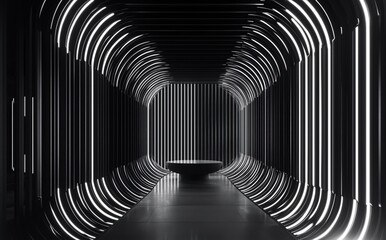 abstract light tunnel
