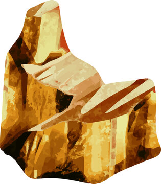 recommend clip art: clip art illustration of mineral golds stones rocks for landscape background asset