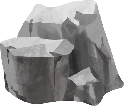 recommend clip art: clip art illustration of mineral golds stones rocks for landscape background asset