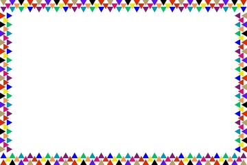 Artistic abstract Border and Frame, Colorful Rectangle Frame, Creative Border,