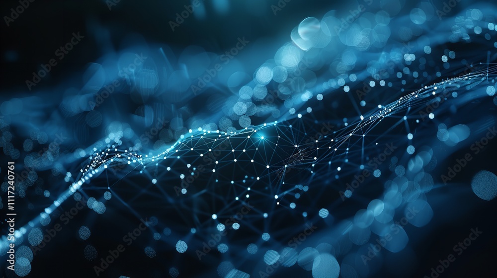 Poster abstract digital data plexus technology background animation of an abstract plexus shape technology 