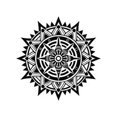 Fototapeta premium Stunning Mandala Clipart - Mandala Black and White Vector Illustration
