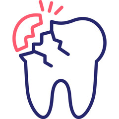 Broken Tooth Icon