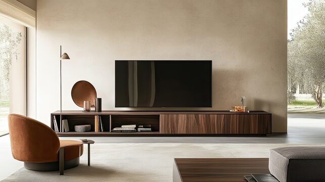 Modern Living Room Entertainment Center Design
