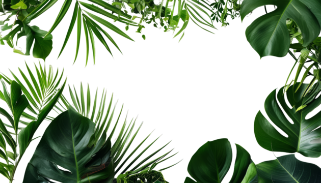 Lush green leaves frame dark background, creating vibrant look