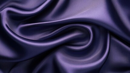 Fototapeta premium Deep purple satin fabric, luxurious folds. Perfect for fashion, beauty, or luxury product backgrounds.