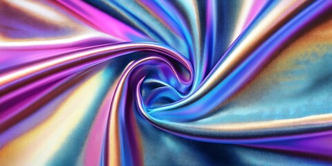 Fototapeta premium Futuristic Neon Wallpaper: Light Turquoise and Purple Waves 