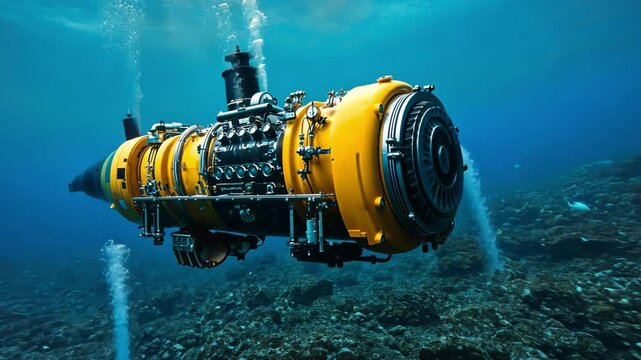 Hydrogen engines for submersibles powering underwater vehicles with sustainable fuel technology.