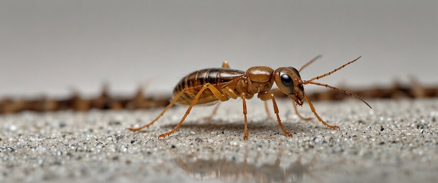 termite isolated against a clean white background, showcasing its transparent design and elegant shape
