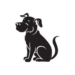 dog silhouette vector arts illustration