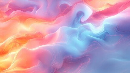 Fluid Vibrant Colour Waves Blending
