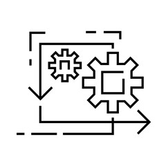 Agile Working methods – Cogwheel Representing Flexible Approaches to Work