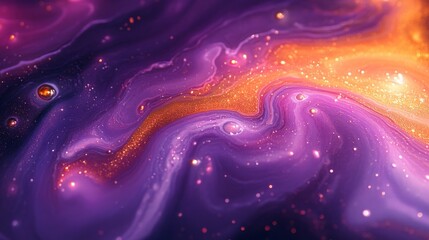 Abstract of Swirling Fluid Art
