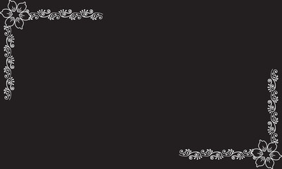 Elegant  for modern design, corner flower, Vector illustration. EPS 10