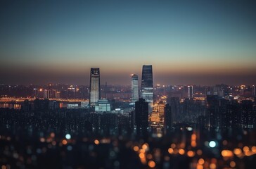 Obraz premium city at night 