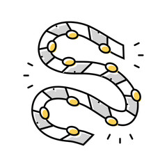 led lighting energy conservation color icon vector. led lighting energy conservation sign. isolated symbol illustration