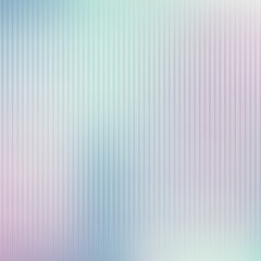 Ribbed Glass Texture Effect blue and violet sky Background with copy space. Frozen ice vertical line stripes pastel wavy gradient banner. Refraction acrylic bath separation blurred wall.