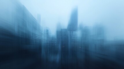 Obraz premium Abstract city blurred motion, hazy skyline.