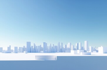 abstract city skyline
