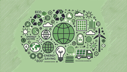 Ecology concept vector illustration