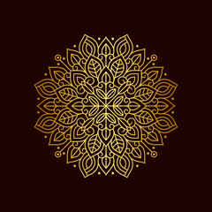 Beautiful Luxury Gold Mandala Illustration Vol. 22