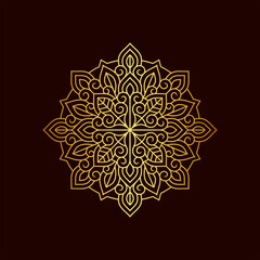 Beautiful Luxury Gold Mandala Illustration Vol. 25