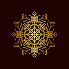 Beautiful Luxury Gold Mandala Illustration Vol. 35