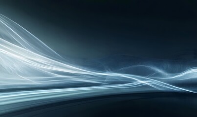 Dark blue background with white futuristic technology and digital connection lines, banner design for website header,
