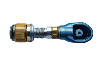 Hydraulic fitting with threaded connection showing detailed manufacturing and design features for industrial applications