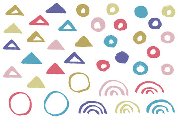 和風のあしらいイラストのセット