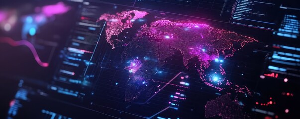 Obraz premium Dynamic video conference screen showcasing graphs and data analytics for effective remote collaboration.