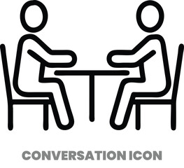 Business meeting icon vector illustration