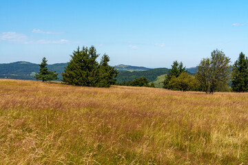 Fototapeta premium Der Kreuzberg - der Heilige Berg der Franken - Biosphärenreservat Rhön, Unterfranken, Franken, Bayern, Deutschland