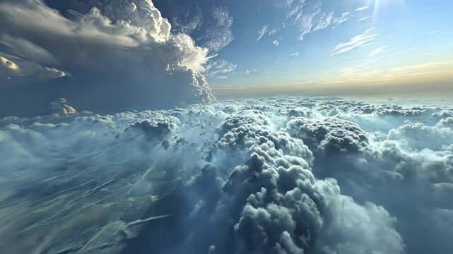 Interactive 3D visualization of unusual cloud formations, offering a virtual exploration of rare atmospheric phenomena