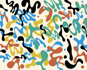 Abstract colorful paint splash melted pattern background layout texture illustration vector banner poster editable