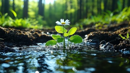 Eco-Anxiety in Youth Climate resilience One main object high quality very detailed Professional image