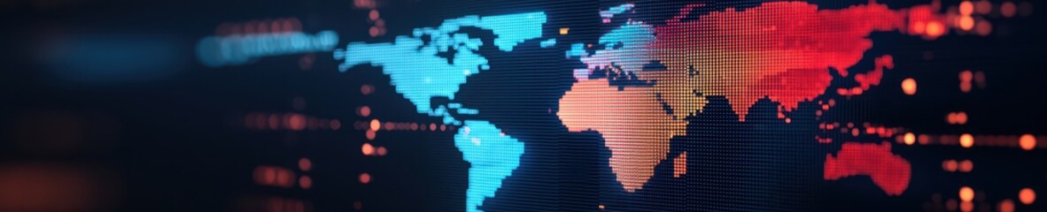 Naklejka premium Oil price forecast and changes in global market digital stock ticker technology gigapixel standard viewpoint