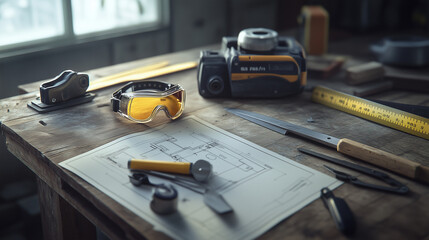 Fototapeta premium A clean workspace featuring a minimalist setup and natural lighting