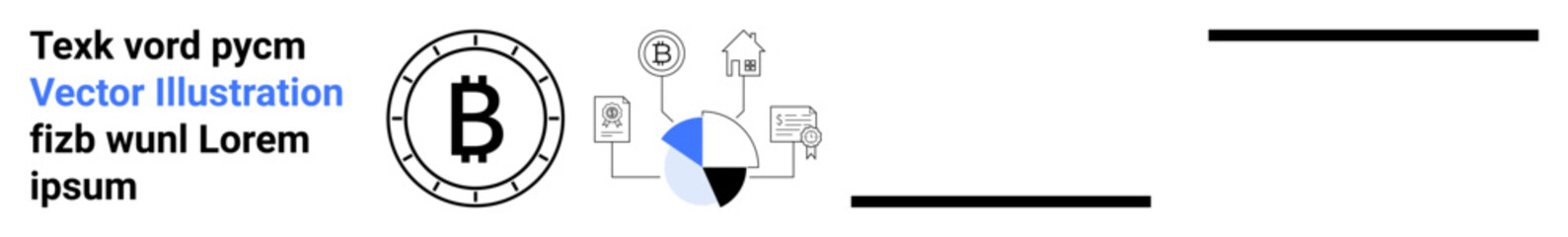 Bitcoin symbol, blockchain network, chart, cloud, and computer. Ideal for cryptocurrency, finance, technology, decentralization, data analytics cloud computing digital transactions Landing page