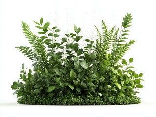 Obraz premium Natural transpiration of forest plants lush green environment botanical photography indoor space close-up viewpoint nature's process revealed