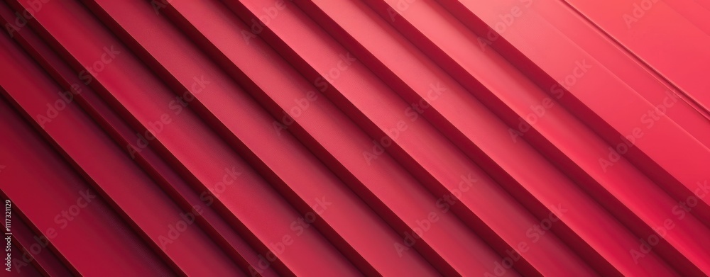 Poster Abstract Red Diagonal Parallel Lines Pattern