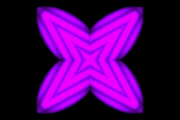 geometric elements with glowing colors