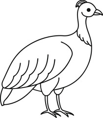 Goldenfinch-bird-line-art-vector-design