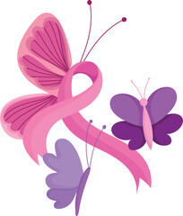 pink flower with butterfly