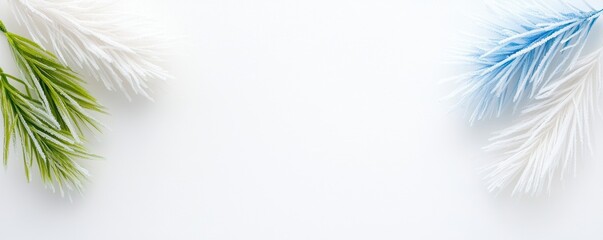 Decorative foliage against a light background, evoking a seasonal feel.