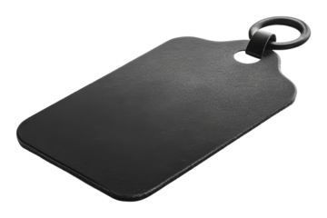 Black tag for versatile labeling use, cut out - stock png.