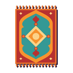 area rug vector illustration for home decor and interior design